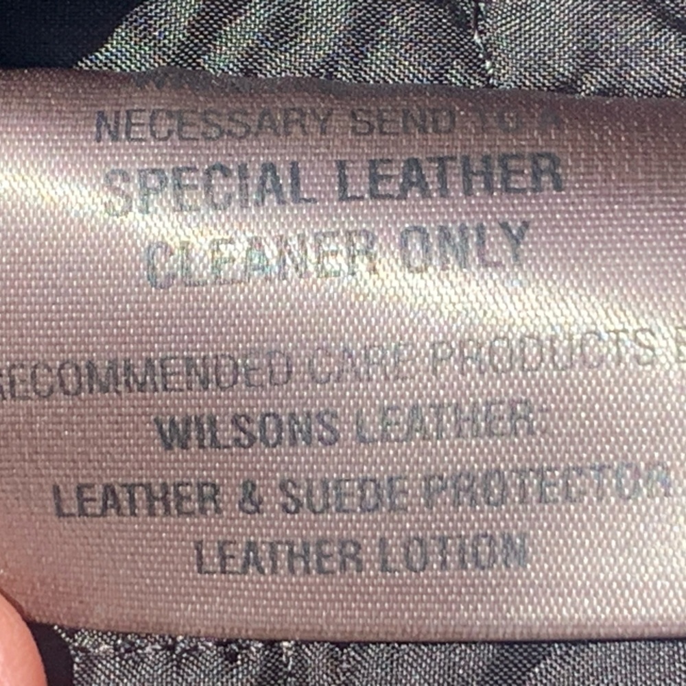 Leather Wilson Men’s Jacket - Size L - Thinsulate Insulatiom - Picture 9 of 16